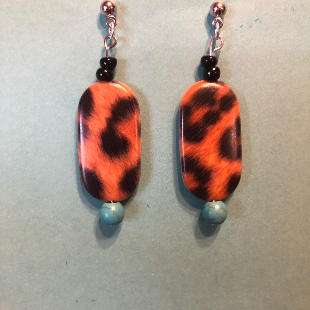 Beaded dangle earrings